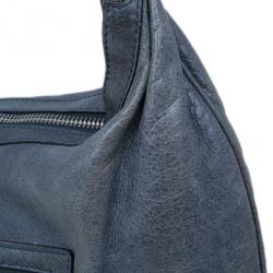 Pre Owned Balenciaga Grey Leather Giant Hobo