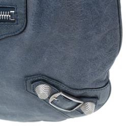 Pre Owned Balenciaga Grey Leather Giant Hobo
