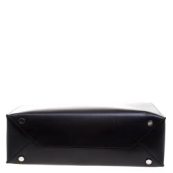 Pre Owned حقيبة يد بالنسياغا شوبر كابل جلد سوداء