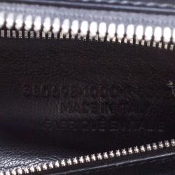 Pre Owned حقيبة يد بالنسياغا شوبر كابل جلد سوداء