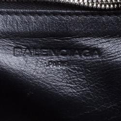 Pre Owned حقيبة يد بالنسياغا شوبر كابل جلد سوداء