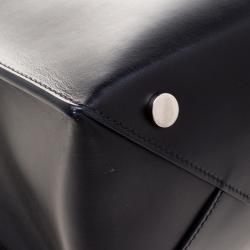 Pre Owned حقيبة يد بالنسياغا شوبر كابل جلد سوداء