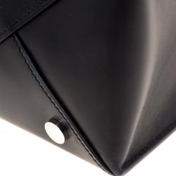 Pre Owned حقيبة يد بالنسياغا شوبر كابل جلد سوداء