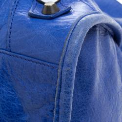 Pre Owned Balenciaga Blue Leather Classic City RH Tote
