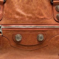 Pre Owned Balenciaga Mandarin Leather Giant 21 Midday Tote