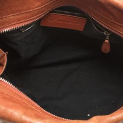 Pre Owned Balenciaga Mandarin Leather Giant 21 Midday Tote
