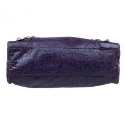مملوكة مسبقًا Balenciaga Purple Leather Giant City