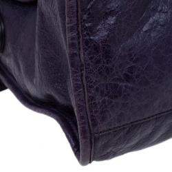 مملوكة مسبقًا Balenciaga Purple Leather Giant City