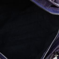 مملوكة مسبقًا Balenciaga Purple Leather Giant City