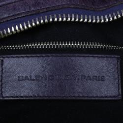 مملوكة مسبقًا Balenciaga Purple Leather Giant City
