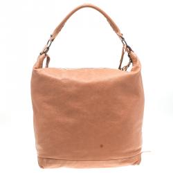 Pre Owned Balenciaga Rose Blush Leather Classic Day RH Hobo