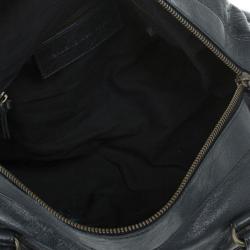 Pre Owned Balenciaga Black Leather Twiggy Bag