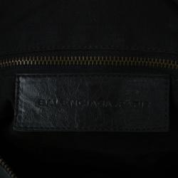 Pre Owned Balenciaga Black Leather Twiggy Bag