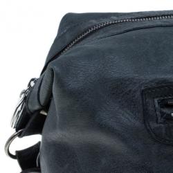 Balenciaga Grey Leather Day Messenger Bag