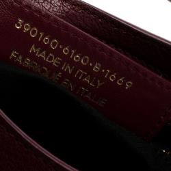 Pre Owned Balenciaga Marron Leather Mini Gold Hardware City Bag