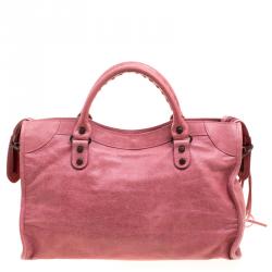 Pre Owned Balenciaga Sorbet Leather Classic City RH Tote