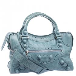 Pre Owned Balenciaga Papeete Leather Brogues GCH Classic City Tote