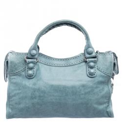 Pre Owned Balenciaga Papeete Leather Brogues GCH Classic City Tote