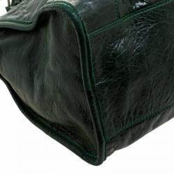 Pre Owned Balenciaga Pine Leather Classic City RH Tote