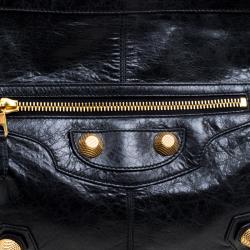 Pre Owned Balenciaga Anthracite Leather Giant 21 Hardware Slim Hobo