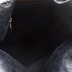 Pre Owned Balenciaga Anthracite Leather Giant 21 Hardware Slim Hobo