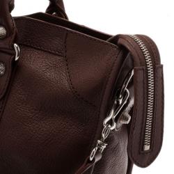 مملوكة مسبقًا Balenciaga Brown Leather Giant City Tote