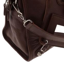 مملوكة مسبقًا Balenciaga Brown Leather Giant City Tote