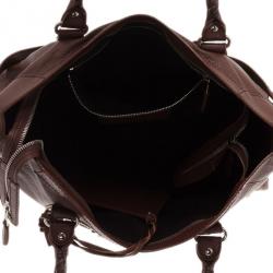 مملوكة مسبقًا Balenciaga Brown Leather Giant City Tote