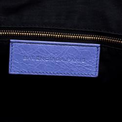 Pre Owned Balenciaga Mauve Leather Gold Hardware Work Tote