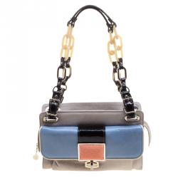 Pre Owned Balenciaga Multicolor Leather Cherche Midi Shoulder Bag