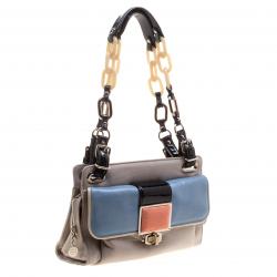 Pre Owned Balenciaga Multicolor Leather Cherche Midi Shoulder Bag