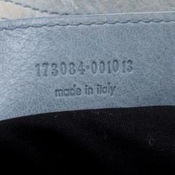 Pre Owned Balenciaga Sky Blue Leather Classic City GSH Tote