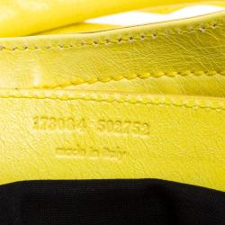 Pre Owned Balenciaga Yellow Leather Classic City GSH Tote