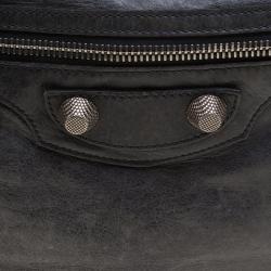 Balenciaga Grey Leather Giant Hobo