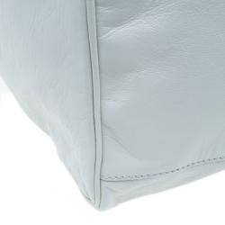 Balenciaga White Leather Giant Midday Bag