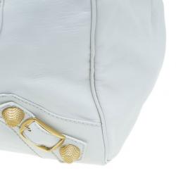 Balenciaga White Leather Giant Midday Bag