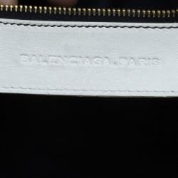 Balenciaga White Leather Giant Midday Bag