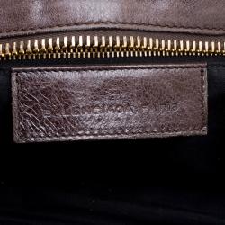 Pre Owned Balenciaga Brown Leather GGH Part Time Tote