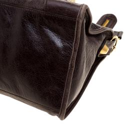Pre Owned Balenciaga Brown Leather GGH Part Time Tote