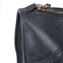 Pre Owned Balenciaga Charcoal Leather Work Tote