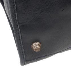 Pre Owned Balenciaga Charcoal Leather Work Tote