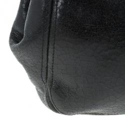 Pre Owned Balenciaga Black Leather Frame Bag