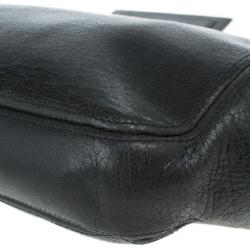 Pre Owned Balenciaga Black Leather Frame Bag