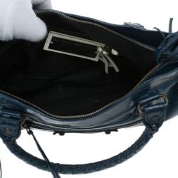 Pre Owned Balenciaga Blue Leather First Tote