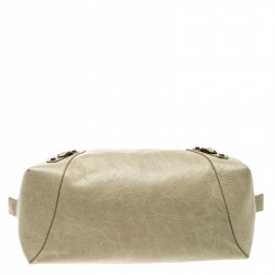 Pre Owned Balenciaga Beige  Leather Cosmetic Pouch