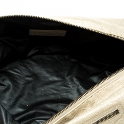 Pre Owned Balenciaga Beige  Leather Cosmetic Pouch