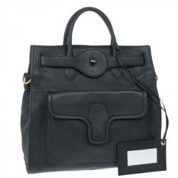 مملوكة مسبقًا Balenciaga Black Leather Lune Tote