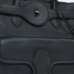 مملوكة مسبقًا Balenciaga Black Leather Lune Tote
