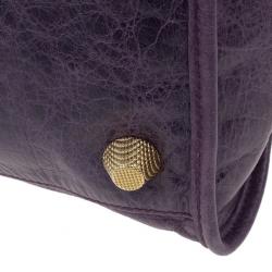 مملوكة مسبقًا Balenciaga Purple Lambskin Giant Work