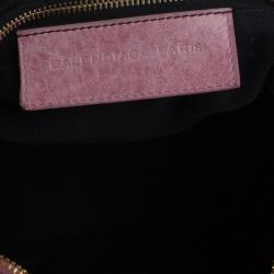 Pre Owned Balenciaga Pink Lambskin Giant Work